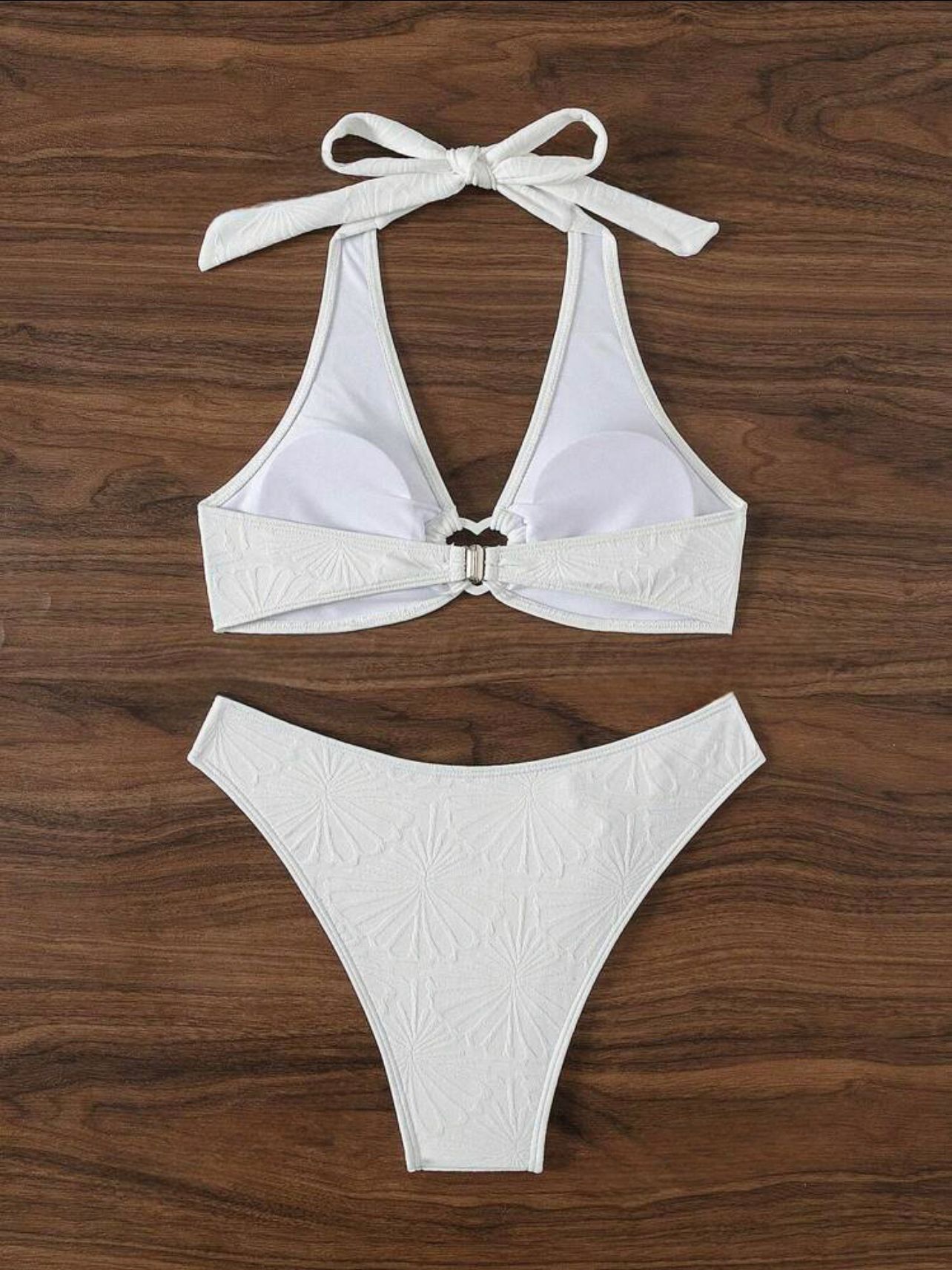 Womens Halterneck Backless Bikini Set