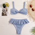 Ruffle-neulebikinit