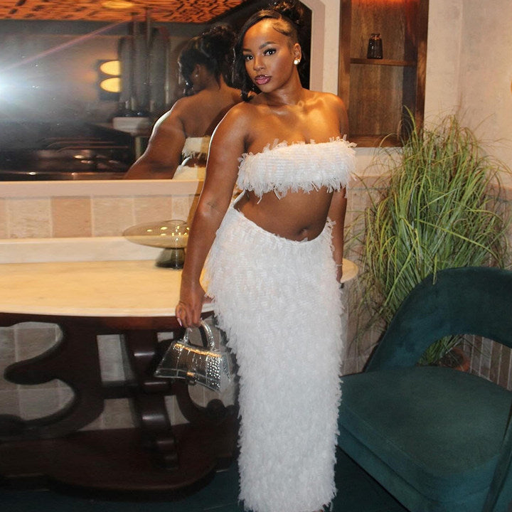 Backless See-through two piece Dress
