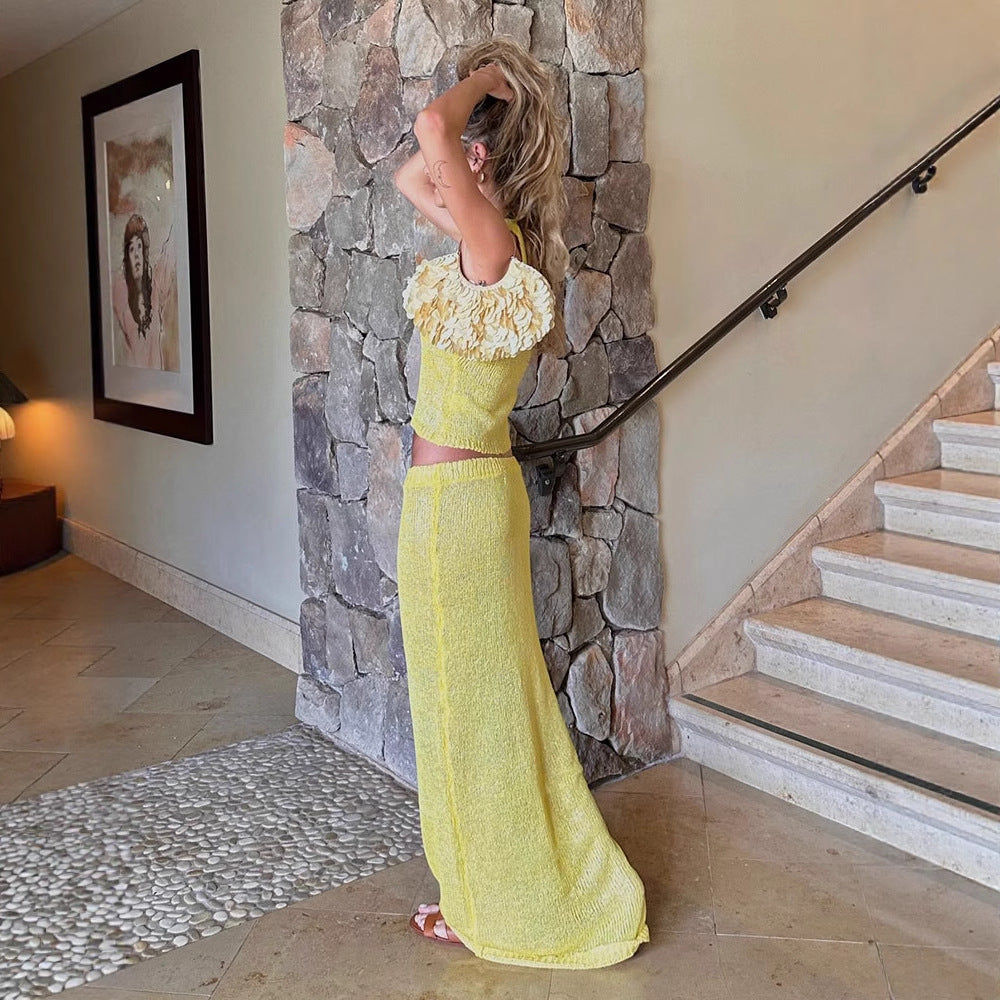 Sheer Slip Dress (Two-piece Set)